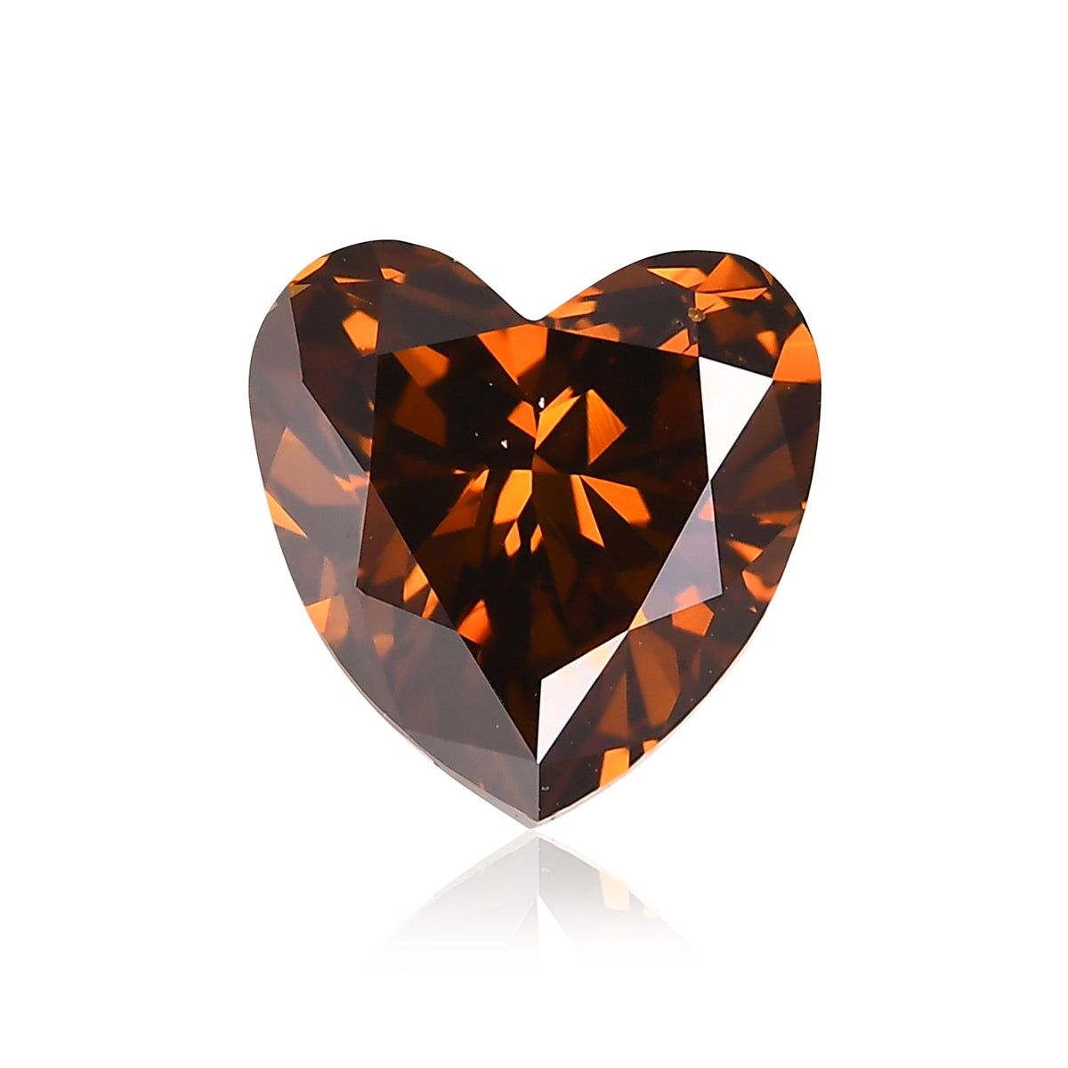 Herzförmiger Diamant | 2,49 ct | Fancy Deep Brown Orange | SI2 | GIA | Ref 505967