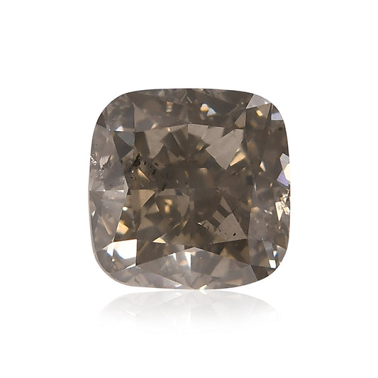 3,01 Karat Fancy Dark Gray Cushion Diamond SI2 GIA
