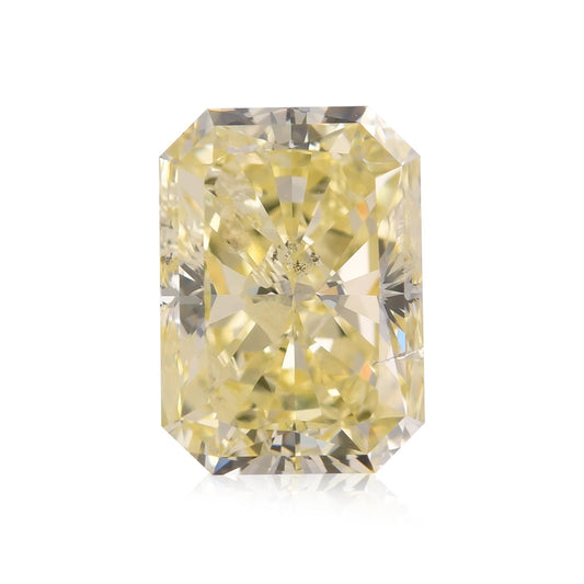 3,07 Karat Fancy Light Yellow Radiant (I1) GIA