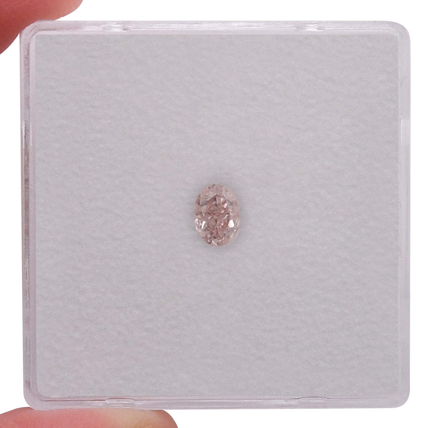 0.27 Carat Fancy Pink Oval Diamond SI1 GIA