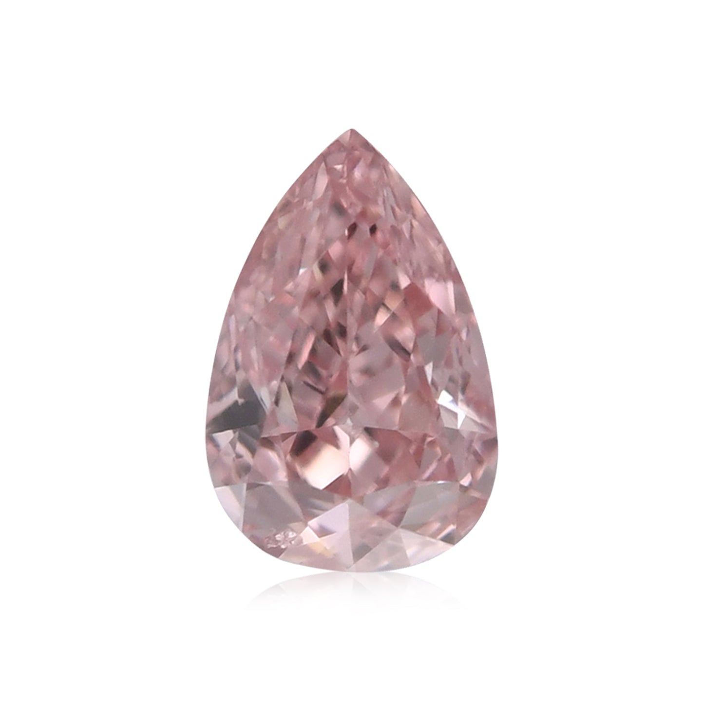 0,13 Karat Fancy Intense Pink Birnenförmiger Diamant (SI1) GIA