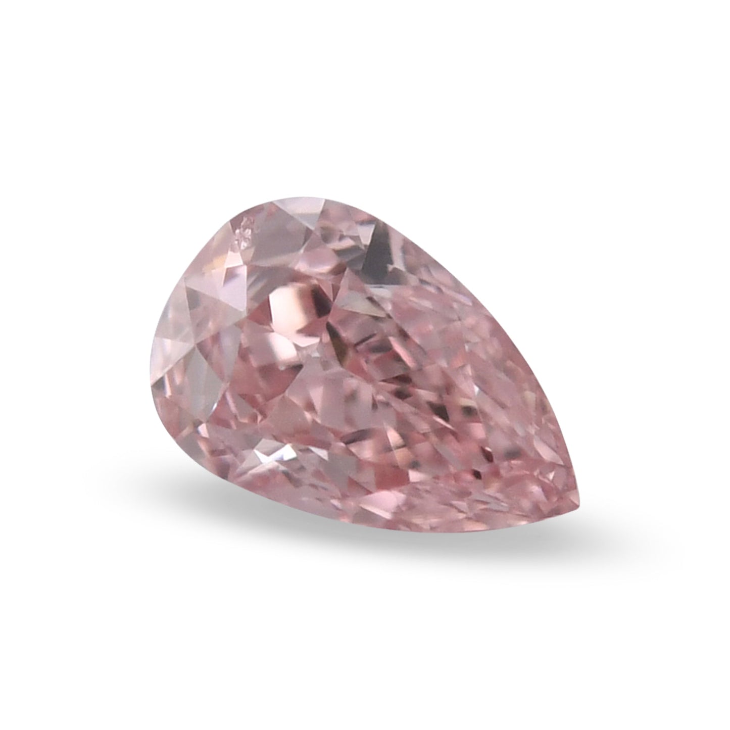 0,13 Karat Fancy Intense Pink Birnenförmiger Diamant (SI1) GIA
