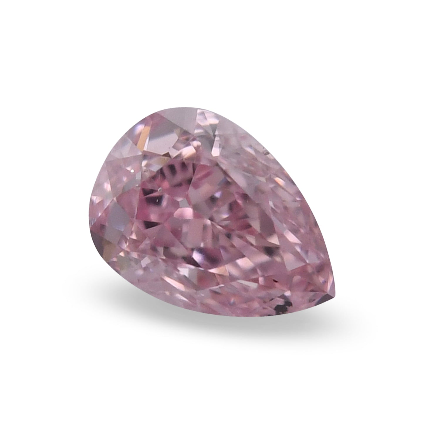 0.20 Carat Fancy Purplish Pink Pear Diamond SI1 GIA