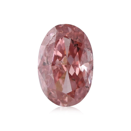 0,31 Karat Fancy Intense Orange Pink Ovaler Diamant (I1) GIA