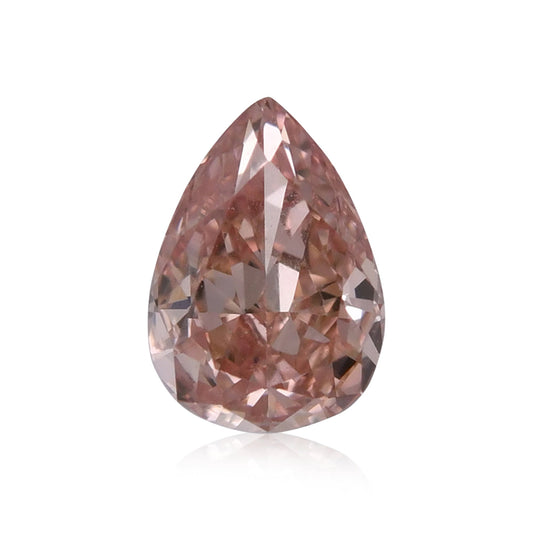 0,20 Karat Fancy Orange Pink Pear Diamond VS2 GIA