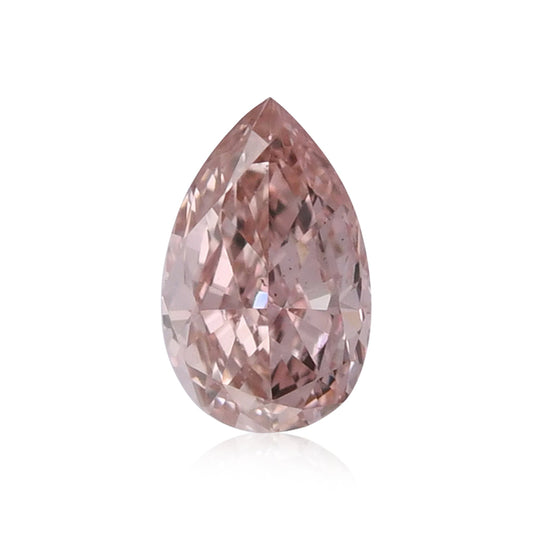 0,18 Karat Fancy Orange Pink Pear Diamond SI1 GIA