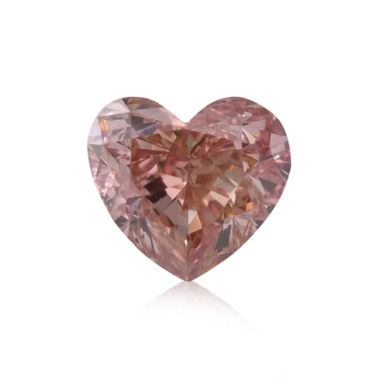 0,37 Karat Fancy Brown Pink Heart Diamant VS2 GIA