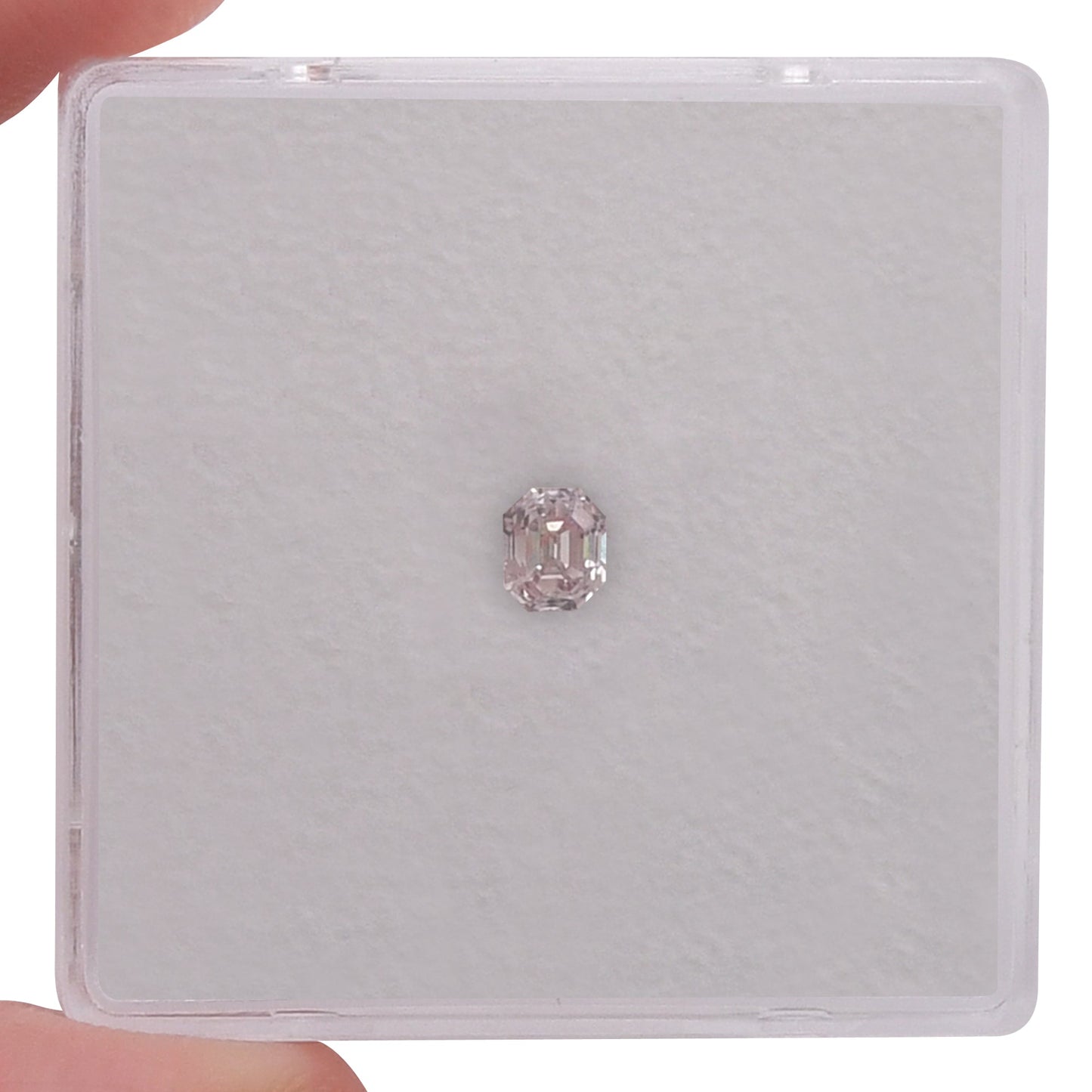 0,24 Karat Fancy Light Pink Emerald Diamond SI1 GIA