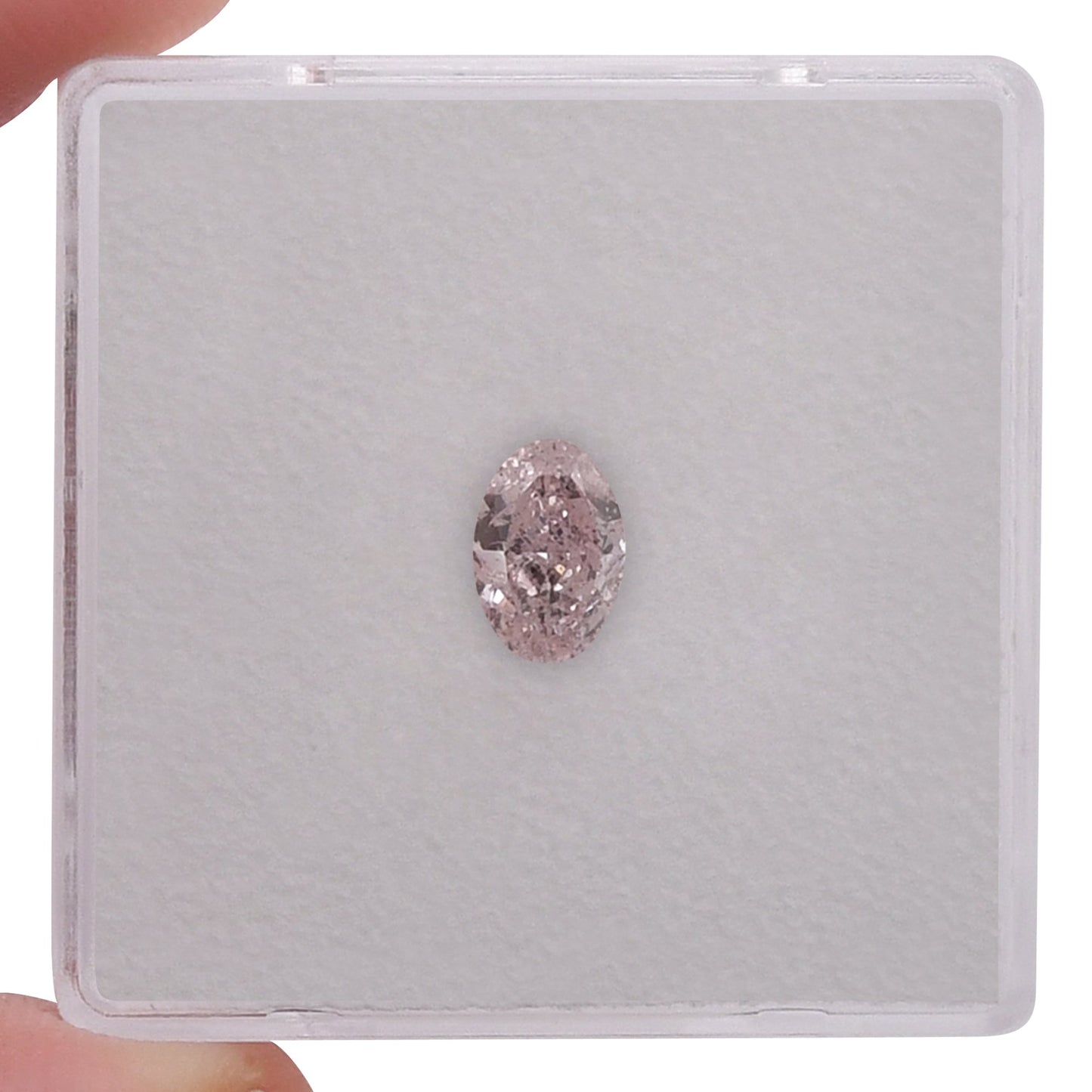 0.51 Carat Light Pink Oval Diamond SI2 GIA