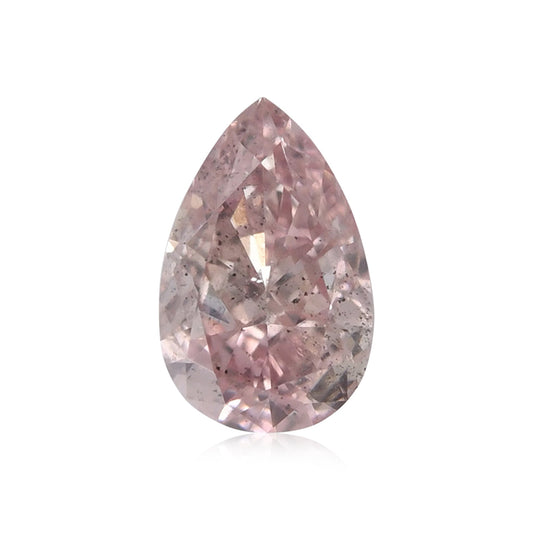 0,30 Karat Fancy Orange Pink Pear Diamond SI2 GIA