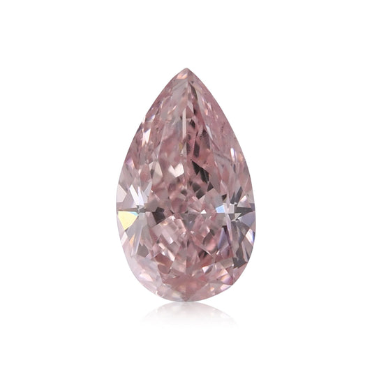 0,31 Karat Fancy Orange Pink Pear Diamond VS1 GIA
