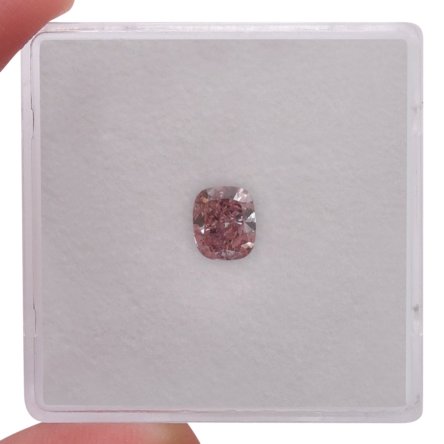 0,50 Karat Fancy Pink Cushion Diamant I1 GIA