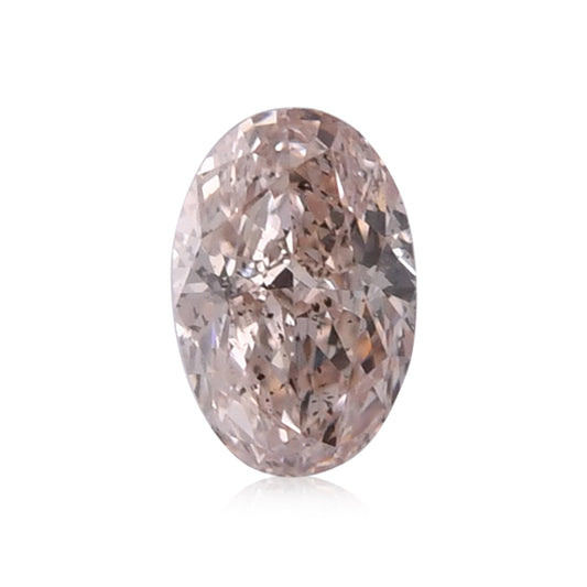 0,34 Karat Fancy Light Brown Pink Ovaler Diamant I1 GIA
