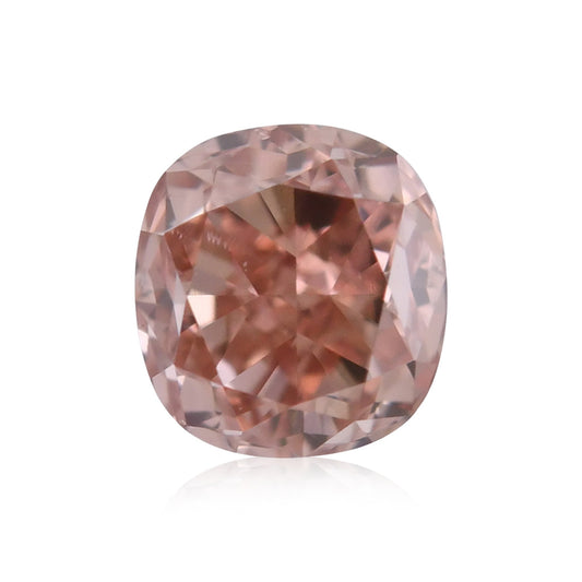0,20 Karat Fancy Brownish Orange-Pink Cushion Diamond VS2 GIA