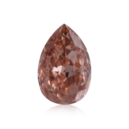 0,16 Karat Fancy Brownish Orange Pink Birnenförmiger Diamant VS2 GIA