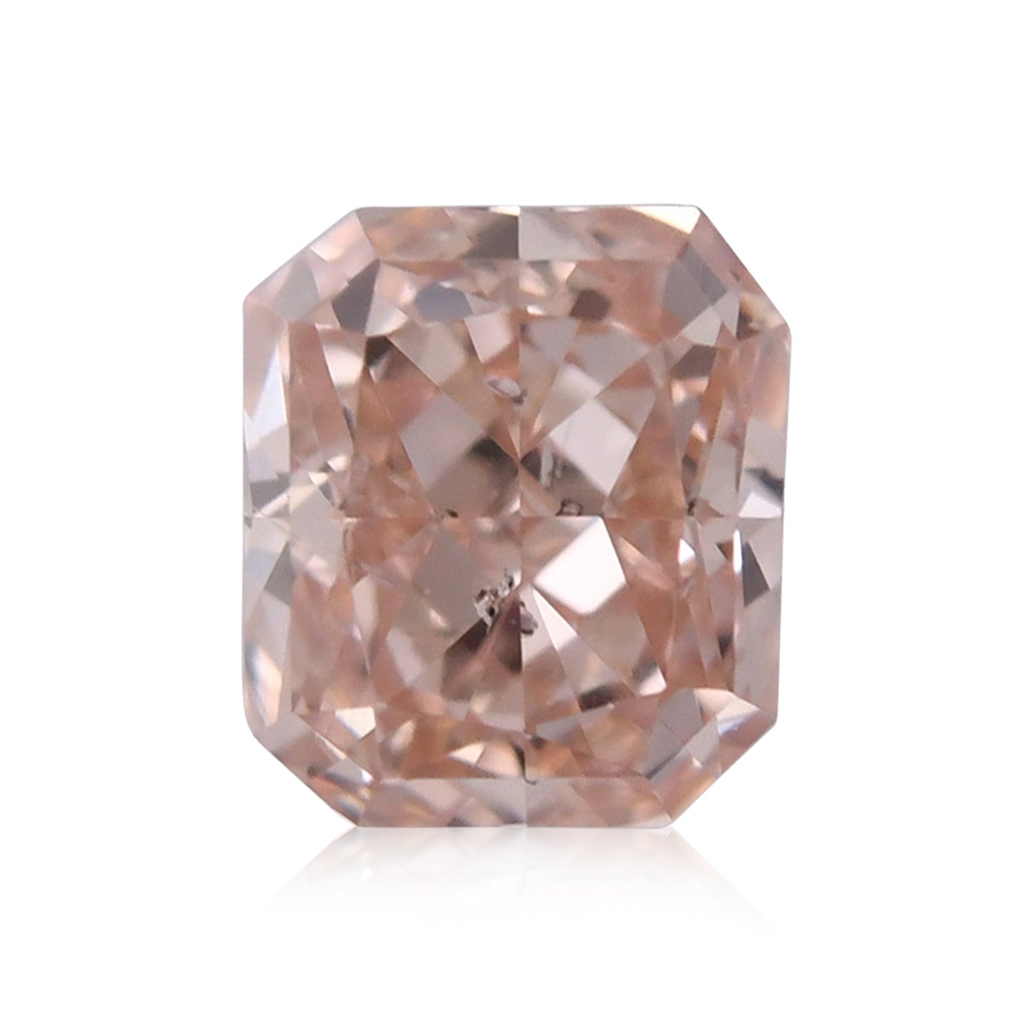 0.20 Carat Fancy Brown Pink Radiant Diamond SI2 GIA