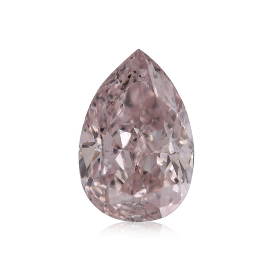 0,26 Karat Fancy Light Orange Pink Birnenförmiger Diamant I1 GIA