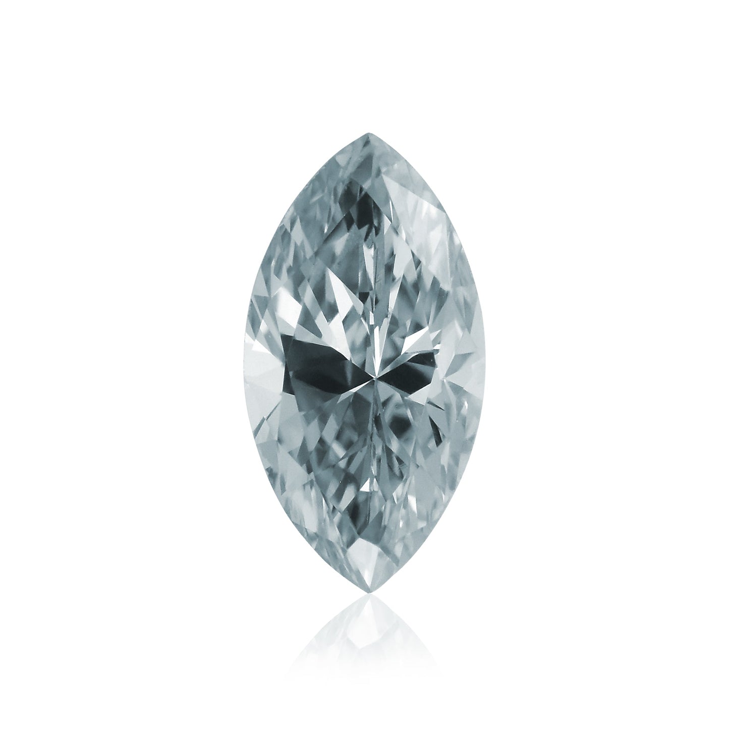 0.34 Carat Fancy Gray Blue Marquise Diamond (VS2) GIA