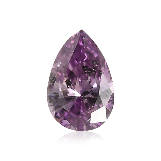 0,15 Karat Fancy-Diamant in bräunlich-violett-rosa Birnenform (I2) GIA