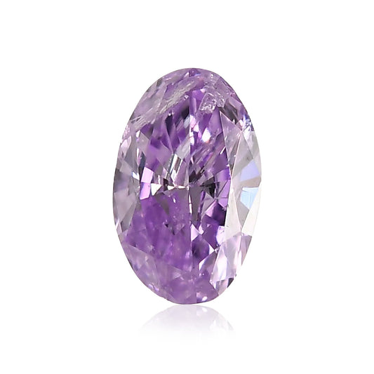 0,13 Karat Fancy Intense Pink Purple Ovaler Diamant (I3) GIA