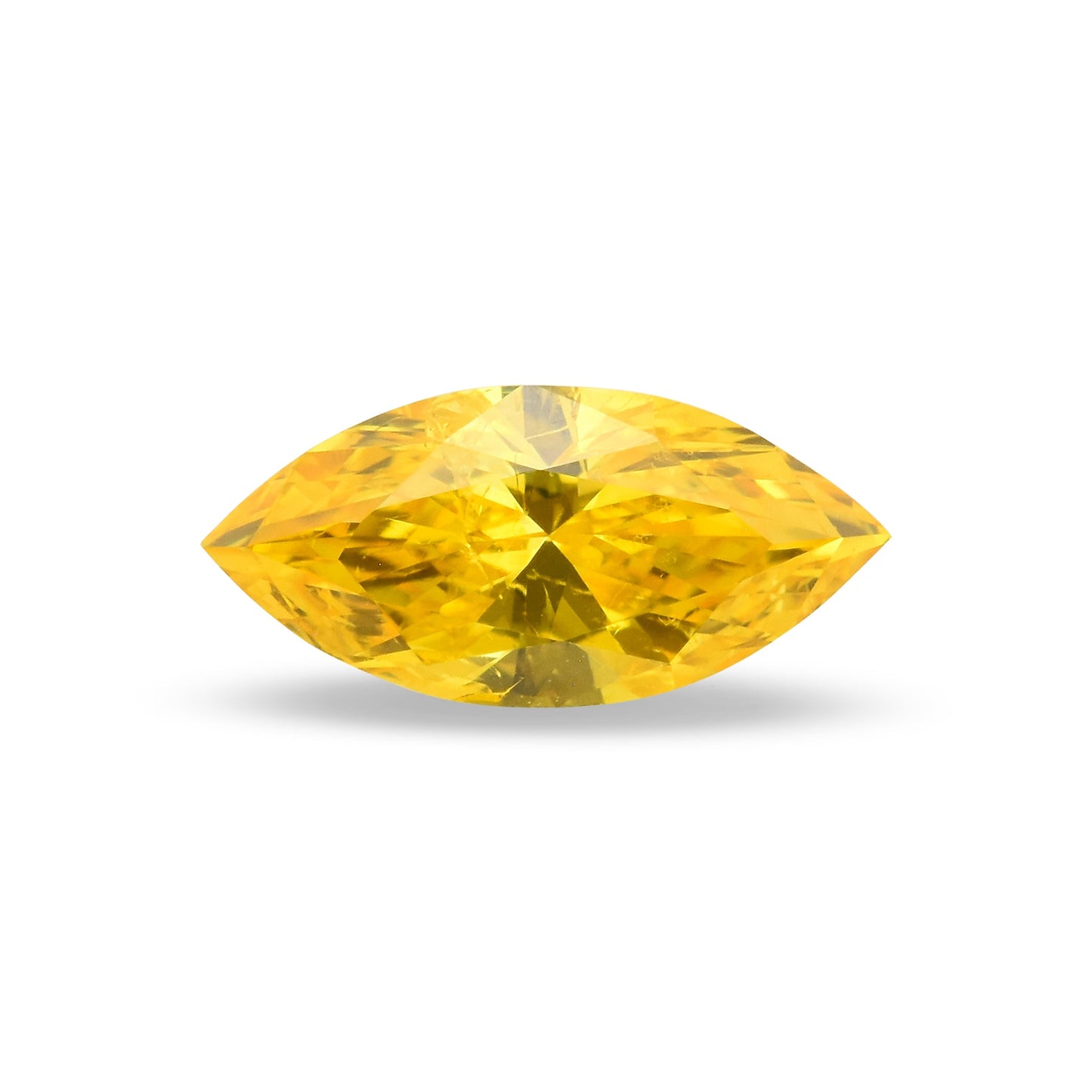 0.31 Carat Fancy Vivid Orangy Yellow Marquise Diamond (SI2) GIA