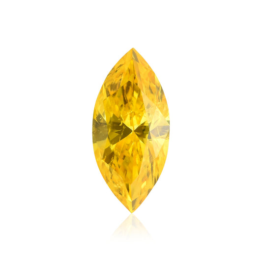 0,31 Karat Fancy Vivid Orange Yellow Marquise-Diamant (SI2) GIA