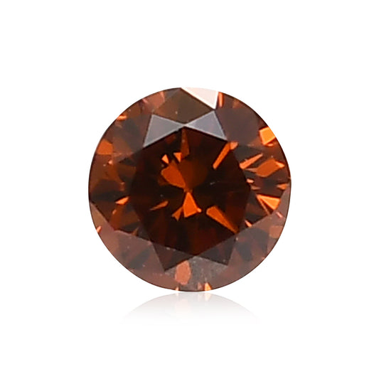 0,05 Karat Fancy Deep Brownish Orange Rundbrillant (SI1) GIA