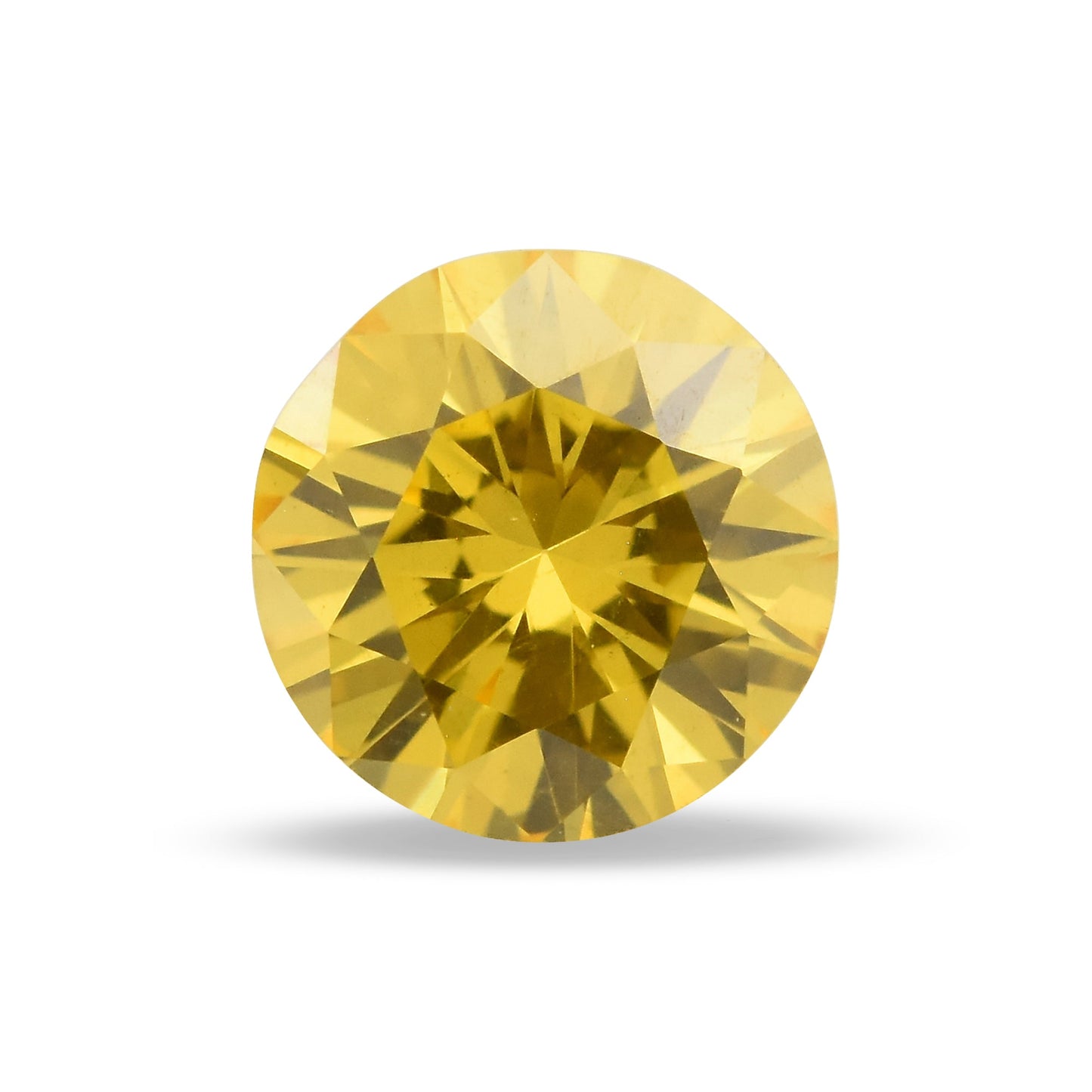 0,23 Karat Fancy Vivid Yellow Runddiamant (SI1) GIA