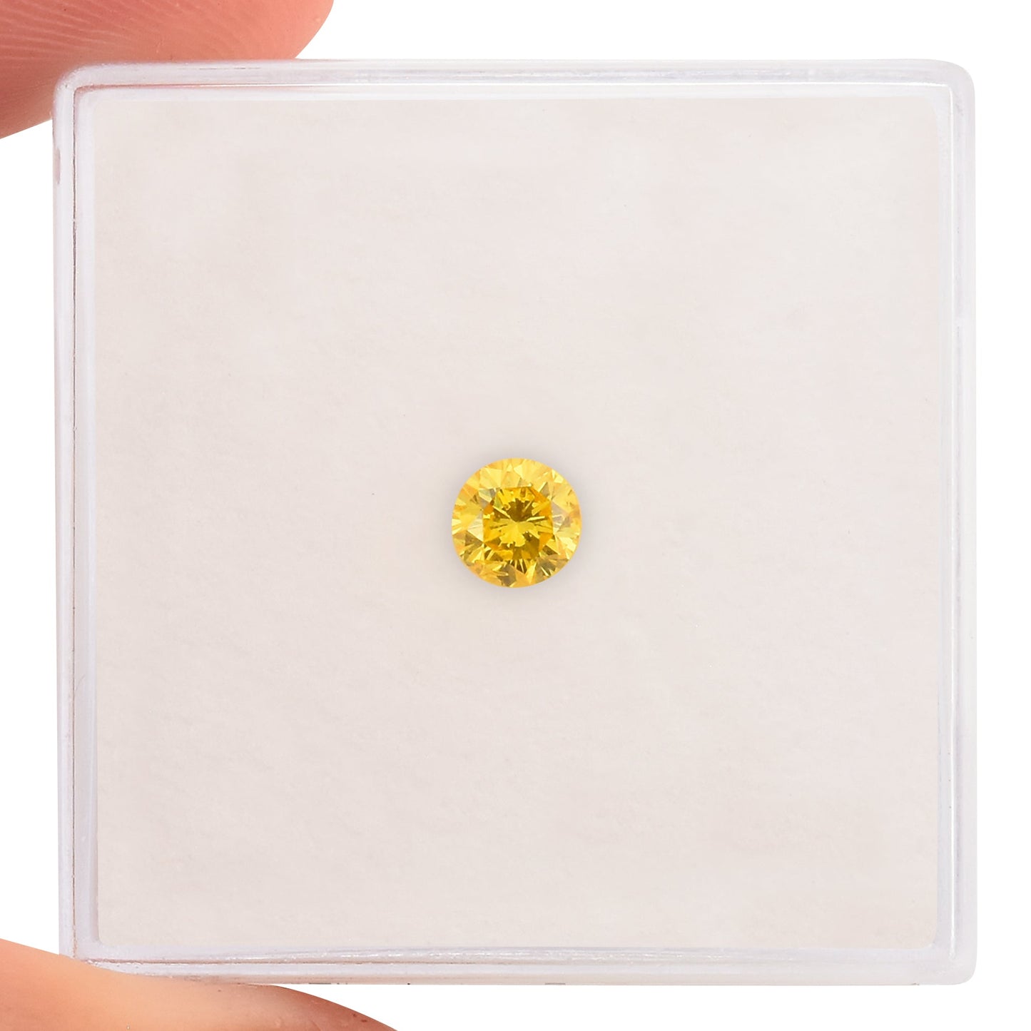 0,24 Karat Fancy Vivid Orange Yellow Brillant (SI1) GIA