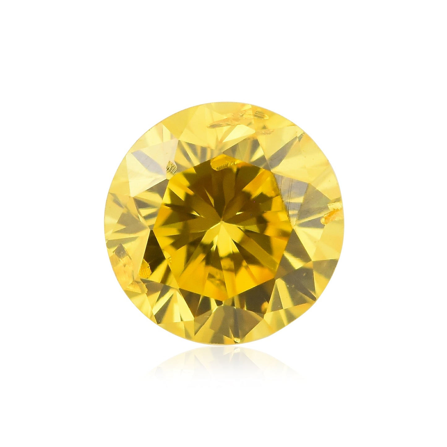 0,24 Karat Fancy Vivid Orange Yellow Brillant (SI1) GIA