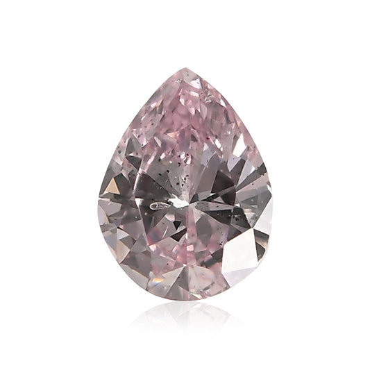 0,17 Karat Fancy Purplish Pink Birnenförmiger Diamant (I2) GIA
