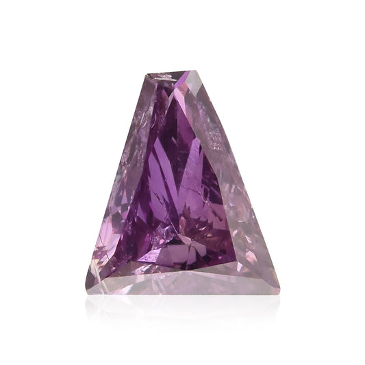 0,39 Karat Fancy Deep Pink Purple Trapezförmiger Diamant I1 GIA