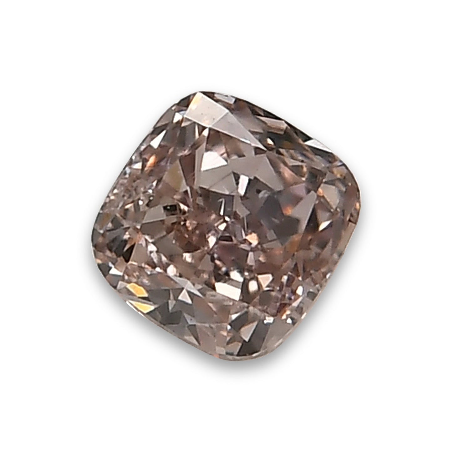 0,36 Karat Fancy Brown Pink Cushion Diamant SI1 GIA