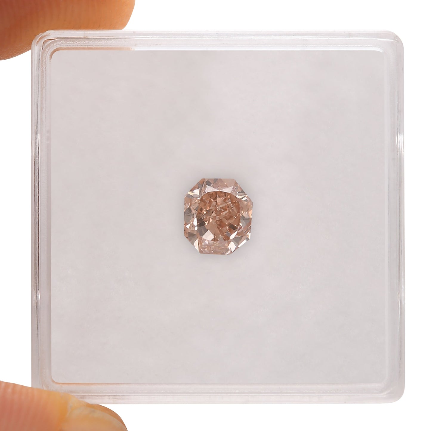 1,05 Karat Fancy Brown Pink Radiant Diamant (SI2) GIA