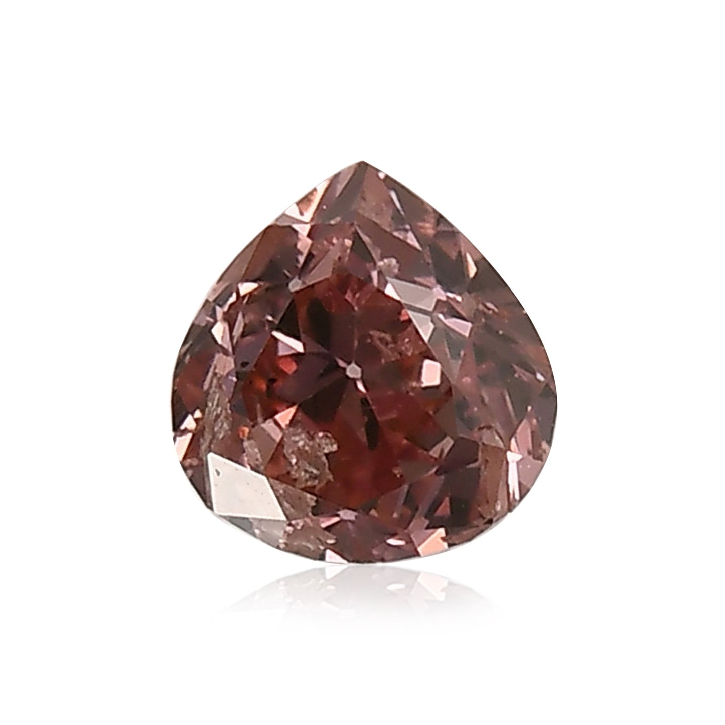 0,41 Karat Fancy Deep Pink Birnenförmiger Diamant SI2 GIA