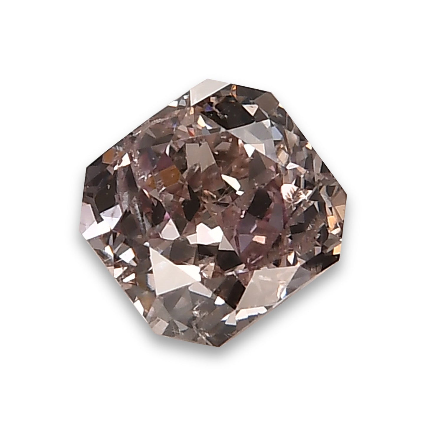 0,70 Karat Fancy Brown Pink Radiant Diamant I1 GIA