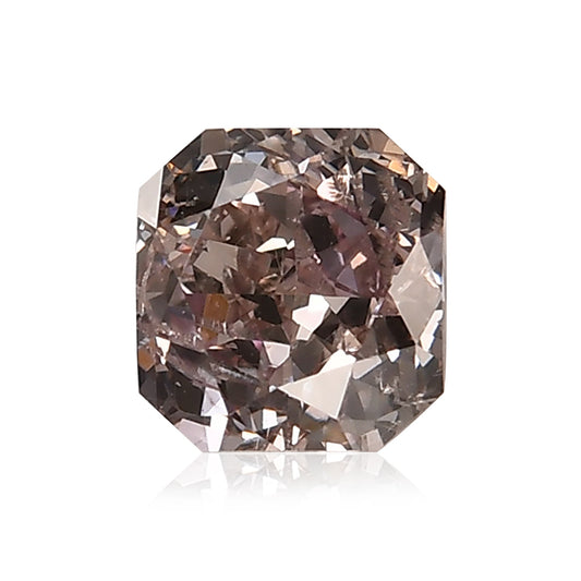 0.70 Carat Fancy Brown Pink Radiant Diamond I1 GIA