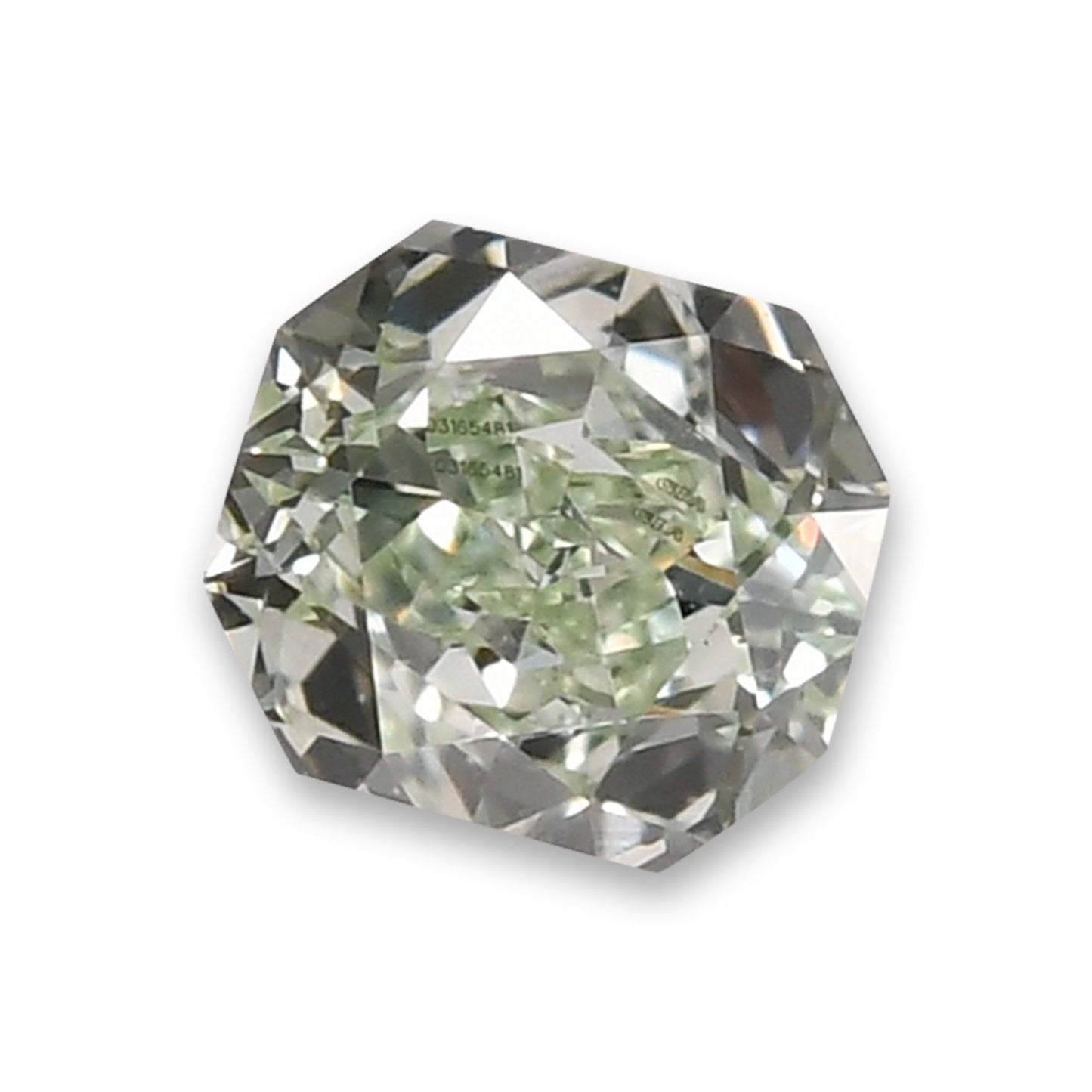 0,14 Karat Fancy Green Radiant (VS1) GIA