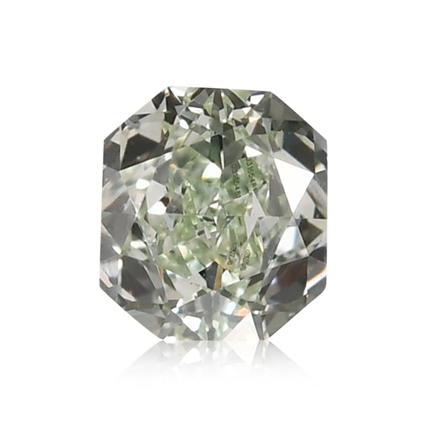 0,14 Karat Fancy Green Radiant (VS1) GIA