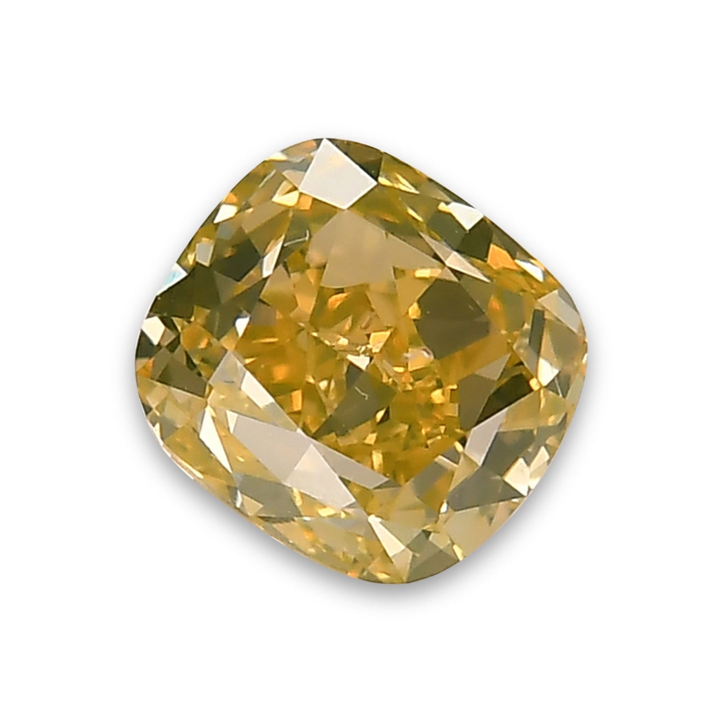 1.01 Carat Fancy Brownish Yellow Cushion Diamond SI1 GIA