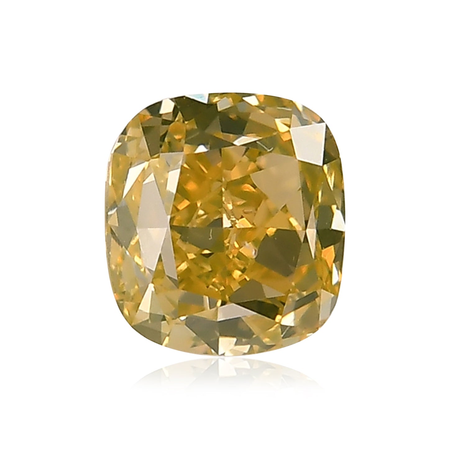1.01 Carat Fancy Brownish Yellow Cushion Diamond SI1 GIA