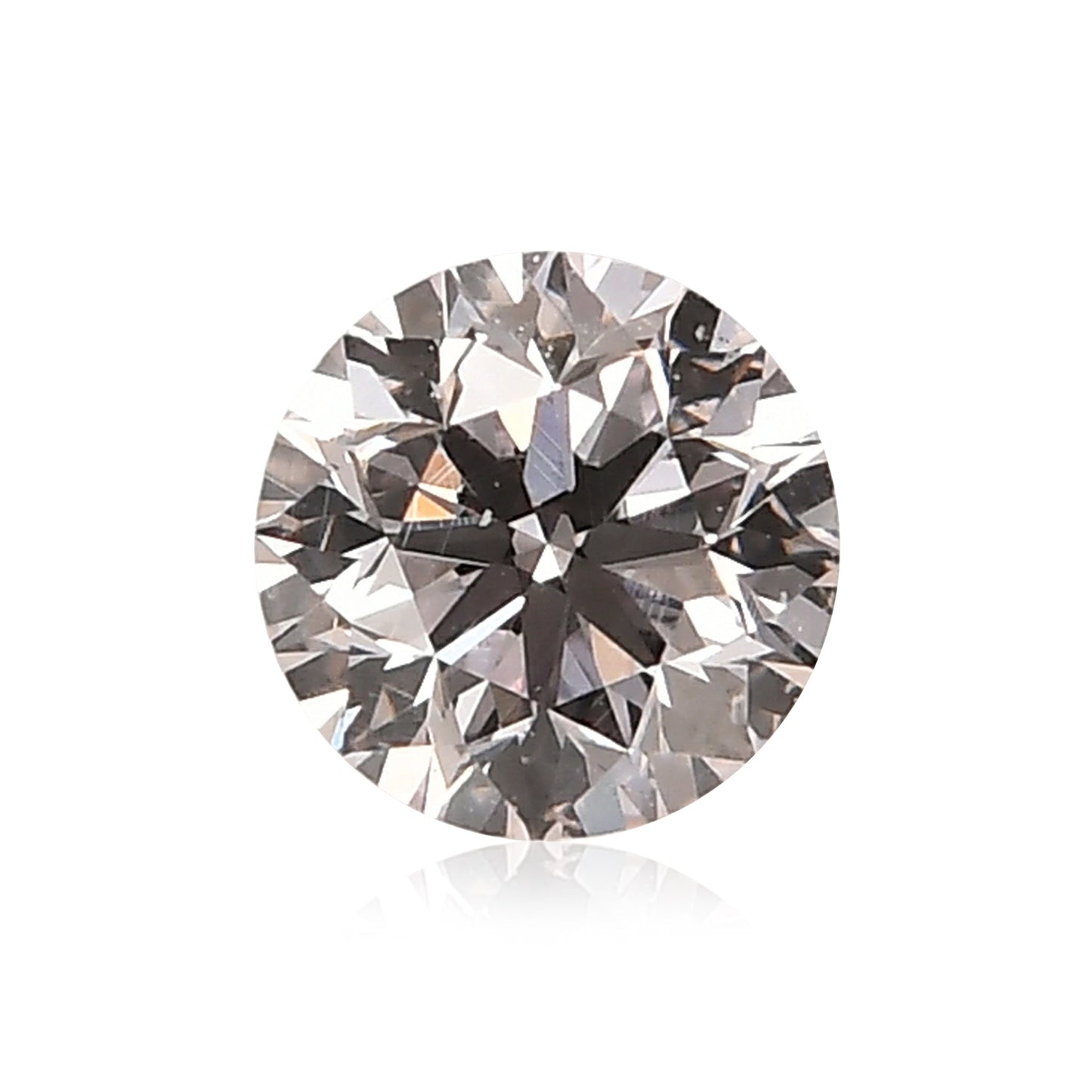 0,51 Karat zartrosa, runder Brillantdiamant, VS2, GIA