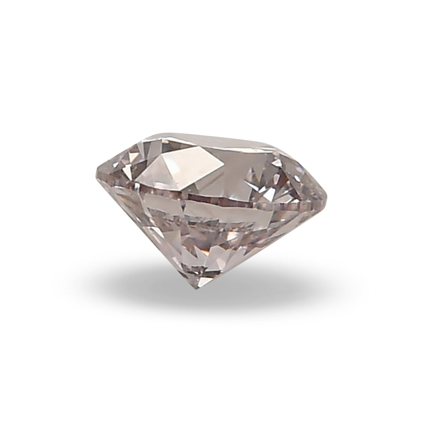 0,51 Karat zartrosa, runder Brillantdiamant, VS2, GIA