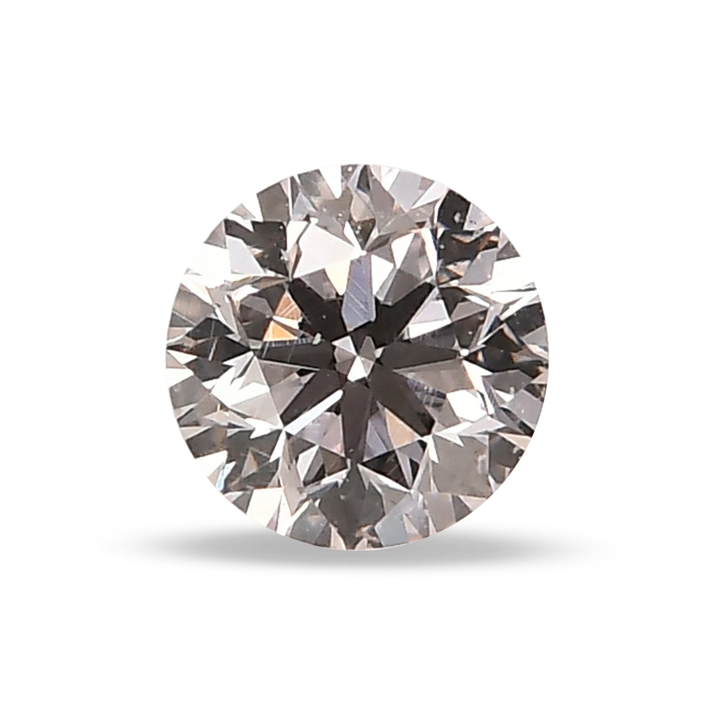 0,51 Karat zartrosa, runder Brillantdiamant, VS2, GIA