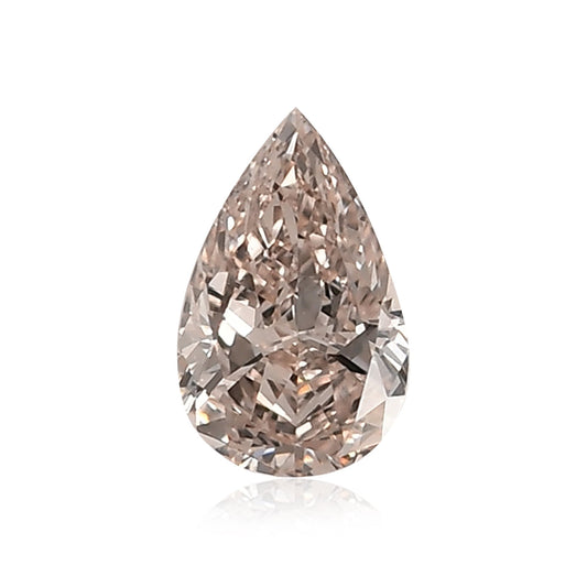 0,27 Karat hellrosa-brauner birnenförmiger Diamant SI1 GIA