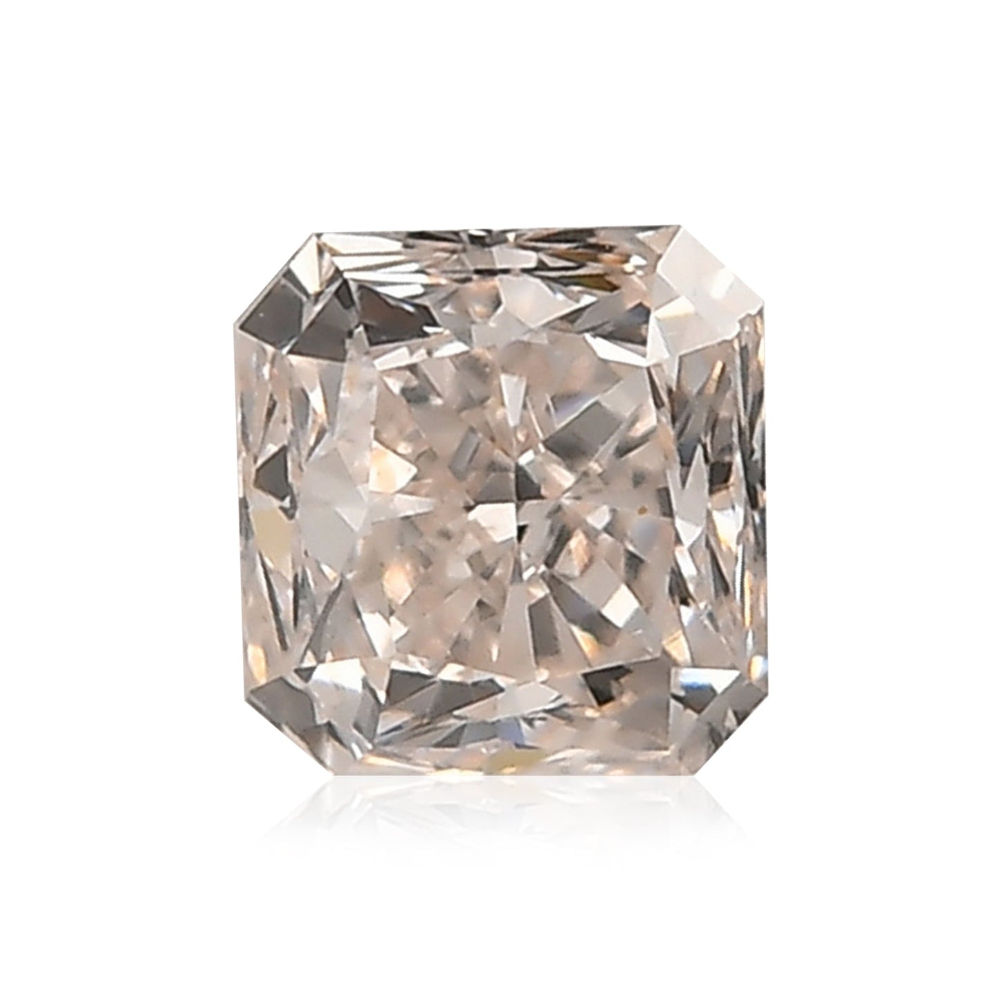 0,70 Karat Fancy Pinkish Brown Radiant Diamant SI2 GIA