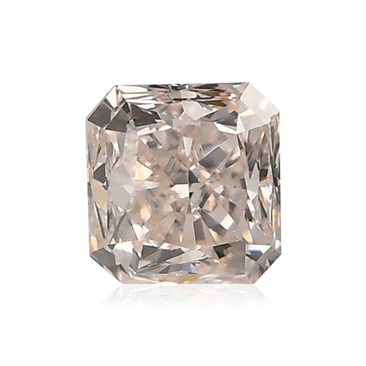 0.70 Carat Fancy Pinkish Brown Radiant Diamond SI2 GIA