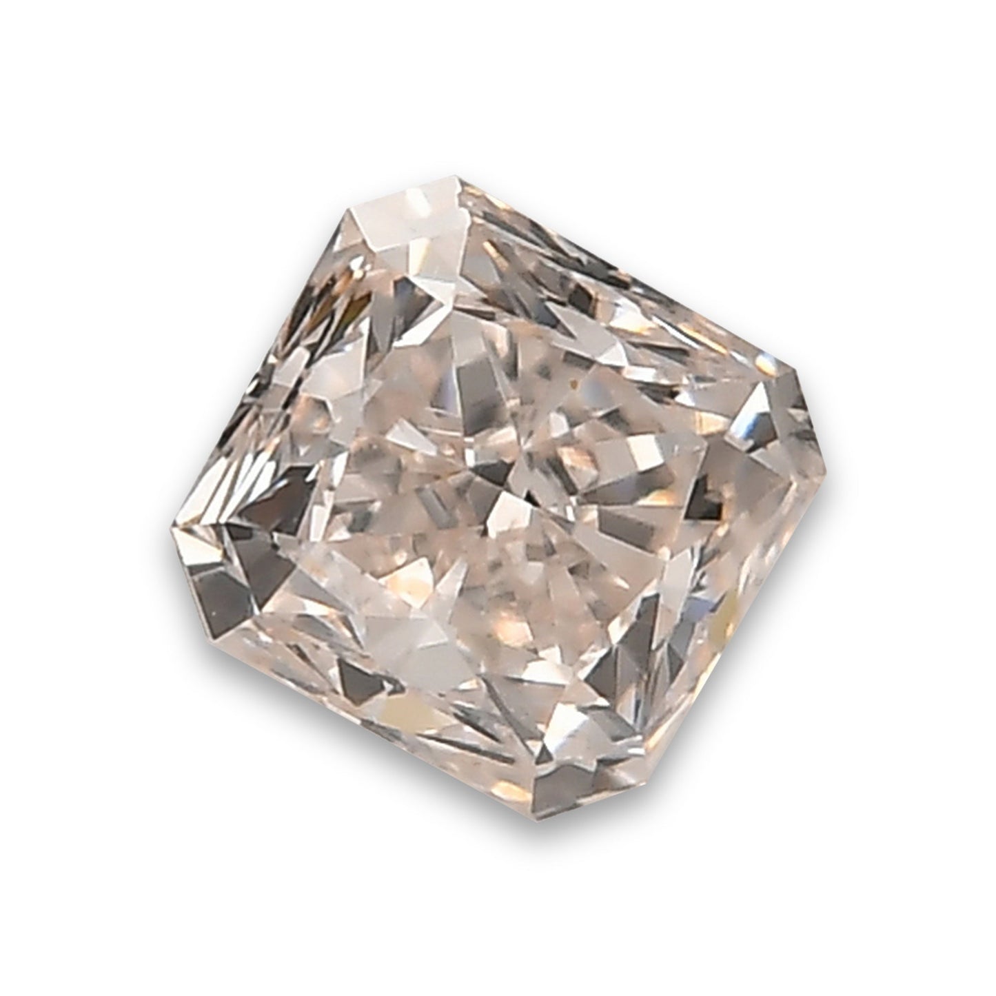0,70 Karat Fancy Pinkish Brown Radiant Diamant SI2 GIA