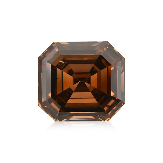 3,04 Karat Fancy Dark Orange Brown Emerald Diamond SI1 GIA
