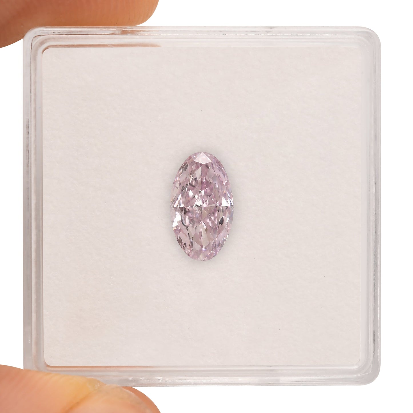 1,01 Karat Fancy Purple Pink Ovaler Diamant VS2 GIA